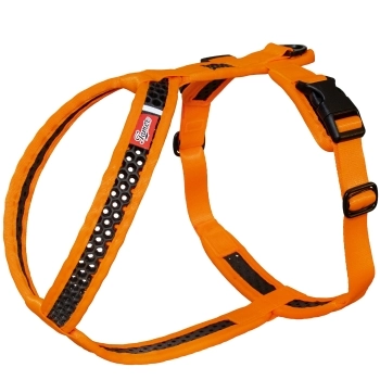 SOFTY Geschirr - Größe 5 - orange/schwarz